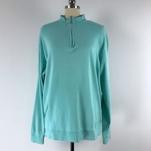 Peter Millar Pima Cotton 1/4 Zip Sweater Sz. XL